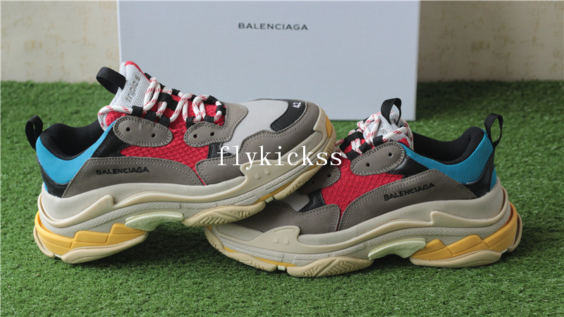 Balenciaga 2017 Fall Winter Triple-S Grey Red